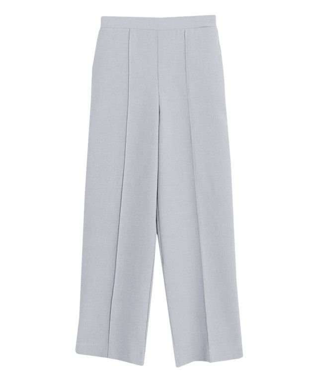 【ピエロ/Pierrot】のリネンライクピンタックストレートパンツ インテリア・キッズ・メンズ・レディースファッション・服の通販 founy(ファニー) 　ファッション　Fashion　レディースファッション　Fashion for Women　パンツ　Pants & Trousers　おすすめ　Recommended / Our Picks　ジャケット　Jacket, Outerwear　ストレート　Straight, Straight Cut　センター　Center, Center Line　プチプライス・低価格　Affordable / Budget Price　リネン　Linen, Linen Fabric　杢グレー|ID: prp329100003172189 ipo3291000000035499804