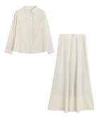 【ピエロ/Pierrot】のシャツスカートセットアップ アイボリー|ID:prp329100003183730