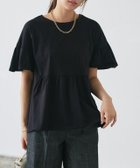 【ピエロ/Pierrot】の綿100% ギャザーフリルスリーブTシャツ 人気、トレンドファッション・服の通販 founy(ファニー) ファッション Fashion レディースファッション Fashion for Women トップス・カットソー Cut & Sew Tops シャツ・ブラウス・オフィスカジュアル Elegant Blouses & Button-Ups ロングTシャツ・Tシャツ Longline T-Shirts & Tees ギャザー Gathered, Ruffled フェミニン Feminine, Girly プチプライス・低価格 Affordable / Budget Price thumbnail 166cm / ブラック / M|ID: prp329100003207995 ipo3291000000035499883