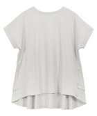 【ピエロ/Pierrot】の綿100% バックフリル切り替えTシャツ グレージュ|ID:prp329100003212846