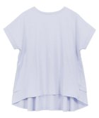 【ピエロ/Pierrot】の綿100% バックフリル切り替えTシャツ アイスブルー|ID:prp329100003212846