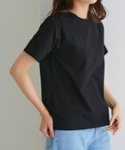 【ピエロ/Pierrot】のシルケット刺繍Tシャツ 人気、トレンドファッション・服の通販 founy(ファニー) ファッション Fashion レディースファッション Fashion for Women トップス・カットソー Cut & Sew Tops シャツ・ブラウス・オフィスカジュアル Elegant Blouses & Button-Ups ロングTシャツ・Tシャツ Longline T-Shirts & Tees シルケット Silket, Silky Cotton プチプライス・低価格 Affordable / Budget Price ワンポイント One Point, Statement Accent エレガント 上品 Elegant thumbnail ブラック×ブラック|ID: prp329100003221455 ipo3291000000036046863