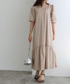 【ピエロ/Pierrot】の2wayパフスリーブワンピース ベージュ|ID: prp329100003221459 ipo3291000000036046885