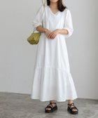 【ピエロ/Pierrot】の2wayパフスリーブワンピース オフホワイト|ID: prp329100003221459 ipo3291000000036046887