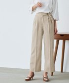 【ピエロ/Pierrot】の【アウトレットSALE!】ダブルタックグルカパンツ ライトベージュ|ID: prp329100003221462 ipo3291000000035591859