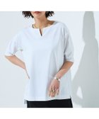 【ピエロ/Pierrot】のRASW バイオシルケットキーネックTシャツ オフホワイト|ID:prp329100003224278