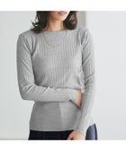 【ピエロ/Pierrot】のクルーネックリブニット 167cm / 杢ライトグレー / M|ID: prp329100003386104 ipo3291000000036045082