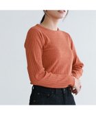 【ピエロ/Pierrot】のクルーネックリブニット 167cm / 杢オレンジ / M|ID: prp329100003386104 ipo3291000000036045088