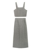 【ピエロ/Pierrot】のヘリンボーンビスチェセットアップ ブラック|ID: prp329100003721354 ipo3291000000036264778