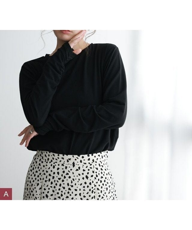 【ピエロ/Pierrot】の【袖くしゅ/指穴袖】ネック/袖が選べるデザインカットソー インテリア・キッズ・メンズ・レディースファッション・服の通販 founy(ファニー) https://founy.com/ ファッション Fashion レディースファッション Fashion for Women トップス・カットソー Cut & Sew Tops カットソー・ベーシックTシャツ Cut-and-Sewn Tops / Stretch Tees & Basics とろみ Fluid, Flowy Fabric コンパクト Compact, Small Size シャーリング Shirring, Ruched シンプル Simple, Minimal スリーブ Sleeve, Long Sleeve / Short Sleeve フィット Fit, Slim Fit フレア Flare, Flared プチプライス・低価格 Affordable / Budget Price ロング Long, Long-Length |ID: prp329100003721360 ipo3291000000036043868