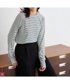 【ピエロ/Pierrot】の【袖くしゅ/指穴袖】ネック/袖が選べるデザインカットソー 167cm / オフホワイト×ブラック / クルーネック / Atype / M|ID: prp329100003721360 ipo3291000000036043875