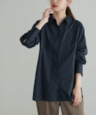 【ピエロ/Pierrot】の【FINAL SALE!特別価格】2丈から選べる綿100%シャツ 163cm / ネイビー / ロング丈 / M|ID:prp329100003721361