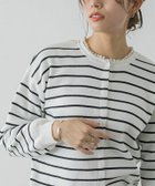 【ピエロ/Pierrot】のマルチwayコットンタッチニットカーディガン オフホワイト×ブラック|ID: prp329100003721364 ipo3291000000036044000