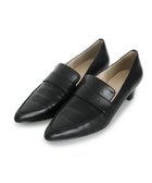 【ピエロ/Pierrot】のポインテッドトゥヒールローファー ブラック|ID: prp329100003721378 ipo3291000000036044131