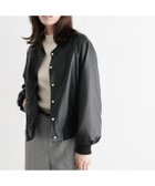 【ピエロ/Pierrot】のパールボタンフェイクレザーブルゾン ブラック|ID: prp329100003721379 ipo3291000000035936021