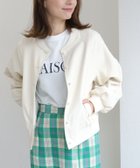 【ピエロ/Pierrot】のパールボタンフェイクレザーブルゾン オフホワイト|ID: prp329100003721379 ipo3291000000036044143