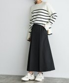 【ピエロ/Pierrot】のタックデザインフレアスカート ブラック|ID:prp329100003721389