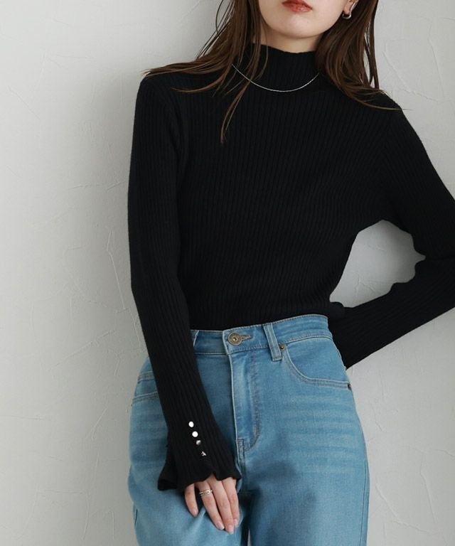 【ピエロ/Pierrot】の2wayフレアスリーブニット 人気、トレンドファッション・服の通販 founy(ファニー) 　ファッション　Fashion　レディースファッション　Fashion for Women　トップス・カットソー　Cut & Sew Tops　ニット　Knit Tops & Sweaters　インナー　Innerwear　シンプル　Simple, Minimal　スリーブ　Sleeve, Long Sleeve / Short Sleeve　トレンド　Trend, Trending Now　フレア　Flare, Flared　プチプライス・低価格　Affordable / Budget Price　 other-1|ID: prp329100003721392 ipo3291000000035739788