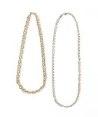 【ピエロ/Pierrot】の2本セットデザインチェーンネックレス [Pierrot] ゴールド|ID: prp329100003721393 ipo3291000000036265091