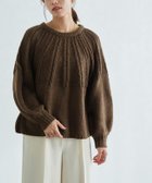 【ピエロ/Pierrot】のバックリボンデザインニット ブラウン|ID: prp329100003721396 ipo3291000000036339409