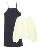 【ピエロ/Pierrot】の【アウトレットSALE!】選べるキャミワンピースセット B/ダークネイビー×クリーム|ID: prp329100003721399 ipo3291000000036265119