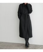 【ピエロ/Pierrot】のメルトンステンカラーロングコート ブラック|ID: prp329100003721402 ipo3291000000035936221