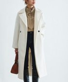 【ピエロ/Pierrot】のメルトンステンカラーロングコート オフホワイト|ID: prp329100003721402 ipo3291000000036265142