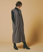 【ピエロ/Pierrot】のRASW キーネックショルダータックジャンパースカート モカグレー|ID: prp329100003721429 ipo3291000000036300998