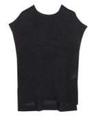 【ピエロ/Pierrot】の【アウトレットSALE!】テープヤーンフレンチスリーブニット ブラック|ID: prp329100003721453 ipo3291000000036043246