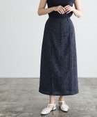 【ピエロ/Pierrot】のサマーツイードピンタックロングスカート ネイビー|ID: prp329100003721476 ipo3291000000036264361