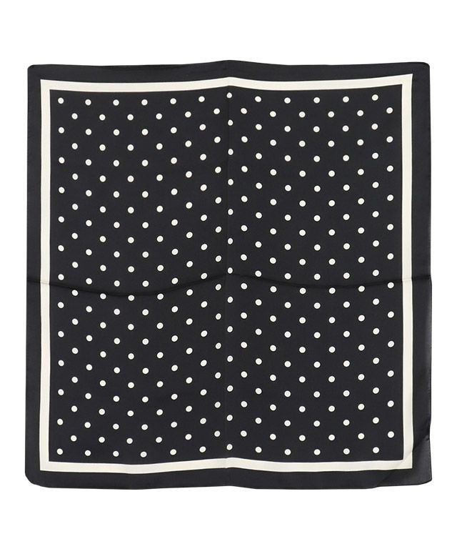 【ピエロ/Pierrot】の【アウトレットSALE!】選べる柄スカーフ [Pierrot] インテリア・キッズ・メンズ・レディースファッション・服の通販 founy(ファニー) 　ファッション　Fashion　レディースファッション　WOMEN　アウトレット　Outlet　シンプル　Simple　スカーフ　Scarf　プチプライス・低価格　Affordable　ドット/ブラック|ID: prp329100003721477 ipo3291000000024898997