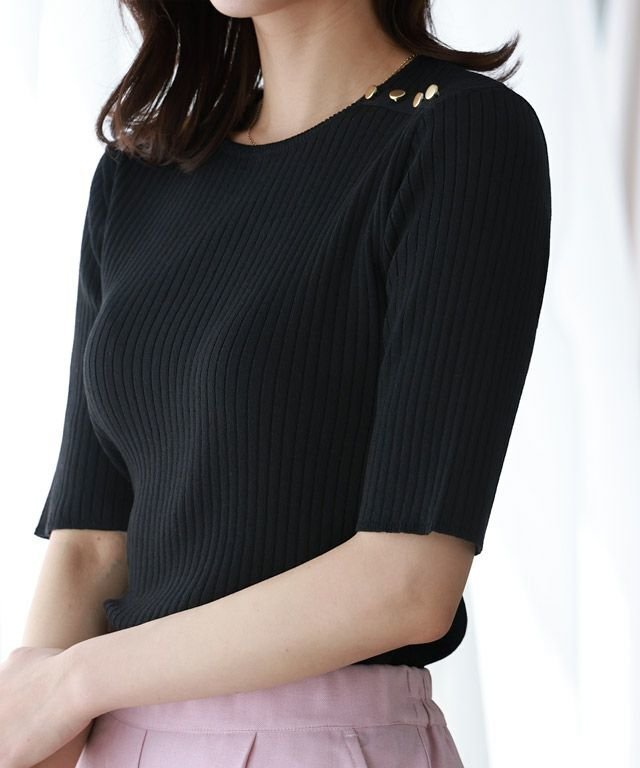 【ピエロ/Pierrot】のリネンタッチ肩ボタンニット インテリア・キッズ・メンズ・レディースファッション・服の通販 founy(ファニー) https://founy.com/ ファッション Fashion レディースファッション Fashion for Women トップス・カットソー Cut & Sew Tops ニット Knit Tops & Sweaters シンプル Simple, Minimal トレンド Trend, Trending Now プチプライス・低価格 Affordable / Budget Price エレガント 上品 Elegant 夏 Summer |ID: prp329100003721483 ipo3291000000026739830
