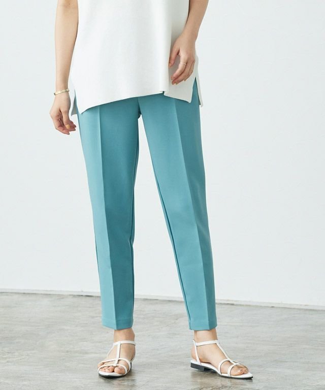 【ピエロ/Pierrot】の多機能ストレッチツイルテーパードパンツ インテリア・キッズ・メンズ・レディースファッション・服の通販 founy(ファニー) 　ファッション　Fashion　レディースファッション　Fashion for Women　パンツ　Pants & Trousers　ストレッチ　Stretch, Stretchy Fabric　プチプライス・低価格　Affordable / Budget Price　ベーシック　Basic, Essential　抗菌　Antibacterial, Bacteria-Resistant　167cm / ブルー / M|ID: prp329100003721505 ipo3291000000035591402