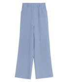【ピエロ/Pierrot】の【アウトレットSALE!】リネンタッチストレートパンツ 杢ブルー|ID: prp329100003721531 ipo3291000000035590962