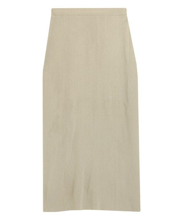 【ピエロ/Pierrot】の【アウトレットSALE!】リネンタッチIラインニットスカート インテリア・キッズ・メンズ・レディースファッション・服の通販 founy(ファニー) 　ファッション　Fashion　レディースファッション　Fashion for Women　スカート　Skirts　アウトレット　Outlet / Clearance　おすすめ　Recommended / Our Picks　シンプル　Simple, Minimal　スリット　Slit, Slit Detail　セットアップ　Set-Up, Coordinated Outfit　プチプライス・低価格　Affordable / Budget Price　夏　Summer　ベージュ|ID: prp329100003721543 ipo3291000000036044554