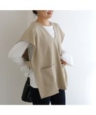 【ピエロ/Pierrot】の【アウトレットSALE!】Vネックフレンチスリーブベスト Vネックフレンチスリーブベスト|ID: prp329100003721561 ipo3291000000036044409