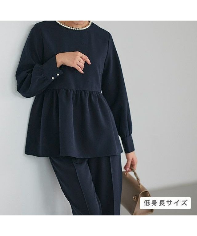 【ピエロ/Pierrot】のパールペプラムブラウスセットアップ インテリア・キッズ・メンズ・レディースファッション・服の通販 founy(ファニー) 　ファッション　Fashion　レディースファッション　Ladies' Fashion Online　トップス・カットソー　Tops/Tshirt　シャツ/ブラウス　Shirts/Blouses　スーツ　Suits　スーツセット　Suit Sets　送料無料　Free Shipping　ストレッチ　Stretch　スーツ　Suit　セットアップ　Set Up　センター　Center　パール　Pearl　プチプライス・低価格　Affordable　ベーシック　Basic　ペプラム　Peplum　パールペプラムブラウスセットアップ|ID: prp329100003783032 ipo3291000000031663210