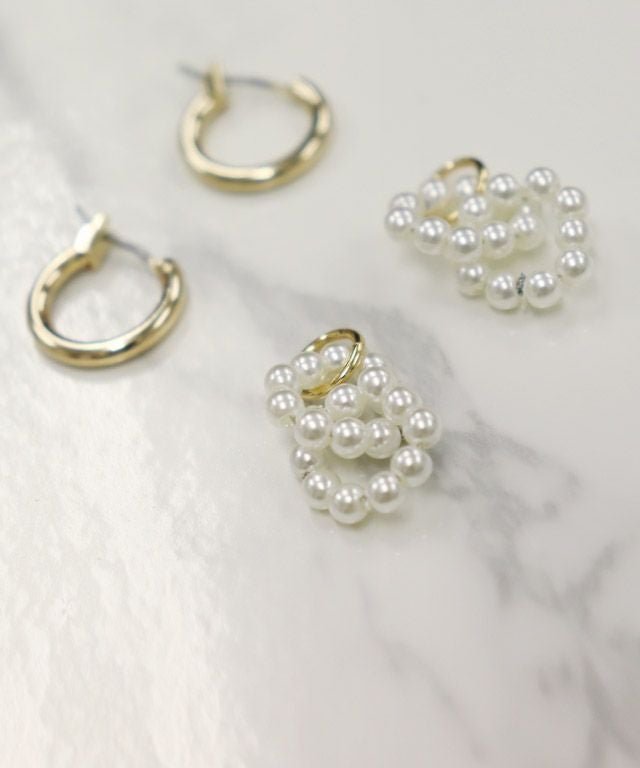 【ピエロ/Pierrot】の2wayパールモチーフフープピアス [Pierrot] インテリア・キッズ・メンズ・レディースファッション・服の通販 founy(ファニー) https://founy.com/ ファッション Fashion レディースファッション Fashion for Women アクセサリー Fashion Accessories シンプル Simple, Minimal パール Pearl, Pearl Accent フープ Hoop, Hoop Earrings プチプライス・低価格 Affordable / Budget Price |ID: prp329100003783037 ipo3291000000036276032
