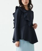【ピエロ/Pierrot】のフリルドッキングダンボールフレアプルオーバー 人気、トレンドファッション・服の通販 founy(ファニー) ファッション Fashion レディースファッション Fashion for Women トップス・カットソー Cut & Sew Tops カジュアルプルオーバー・ニットトップス Pullovers & Knit Tops / Casual Pullovers アシンメトリー Asymmetrical Style カットソー Cut and Sewn Top フェミニン Feminine, Girly フリル Frill, Ruffle フレア Flare, Flared プチプライス・低価格 Affordable / Budget Price エレガント 上品 Elegant thumbnail ネイビー|ID: prp329100003783068 ipo3291000000036041308
