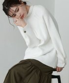 【ピエロ/Pierrot】のハイネックボタンスリーブチュニックニット 人気、トレンドファッション・服の通販 founy(ファニー) ファッション Fashion レディースファッション Fashion for Women トップス・カットソー Cut & Sew Tops ニット Knit Tops & Sweaters プチプライス・低価格 Affordable / Budget Price thumbnail オフホワイト|ID: prp329100003783131 ipo3291000000034759272