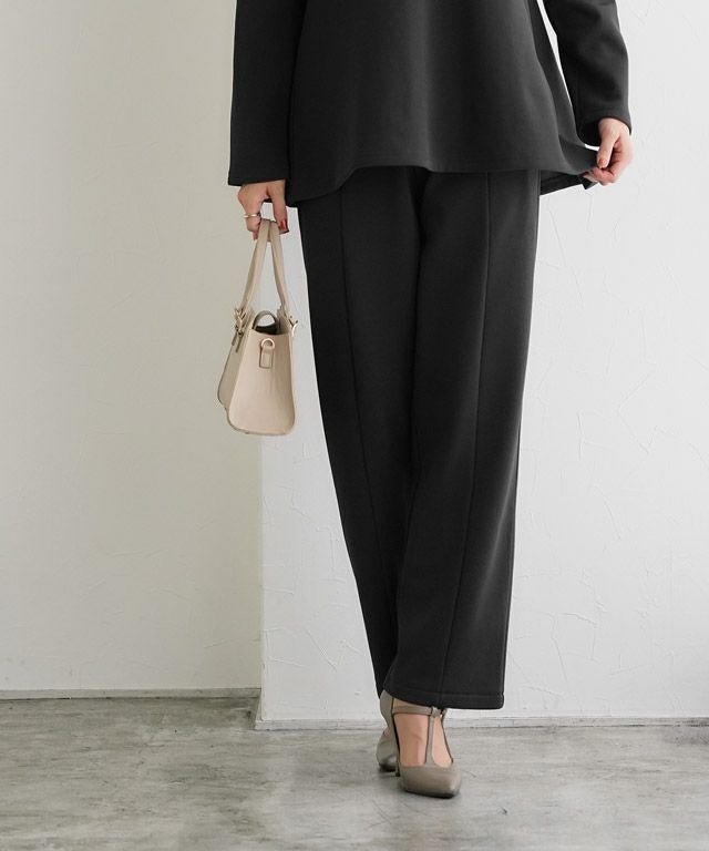 【ピエロ/Pierrot】のペアスキンベロアセンターシームストレートパンツ 人気、トレンドファッション・服の通販 founy(ファニー) 　ファッション　Fashion　レディースファッション　Fashion for Women　パンツ　Pants & Trousers　おすすめ　Recommended / Our Picks　ジョーゼット　Georgette, Semi-Sheer Fabric　ストレート　Straight, Straight Cut　プチプライス・低価格　Affordable / Budget Price　ベロア　Velour, Soft Velvet　楽ちん　Easy Fit, Comfortable　 other-1|ID: prp329100003783133 ipo3291000000035935564