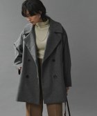 【ピエロ/Pierrot】のRASW ウールミックスワイドシルエットピーコート 166cm / 杢グレー / M|ID: prp329100003783164 ipo3291000000035935441