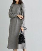 【ピエロ/Pierrot】のネックが選べるAラインニットワンピース 167cm / 杢チャコール / クルーネック / M|ID: prp329100003783225 ipo3291000000036276217