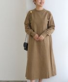 【ピエロ/Pierrot】のネックが選べるAラインニットワンピース 150cm / キャメル / クルーネック / M|ID: prp329100003783225 ipo3291000000036276218