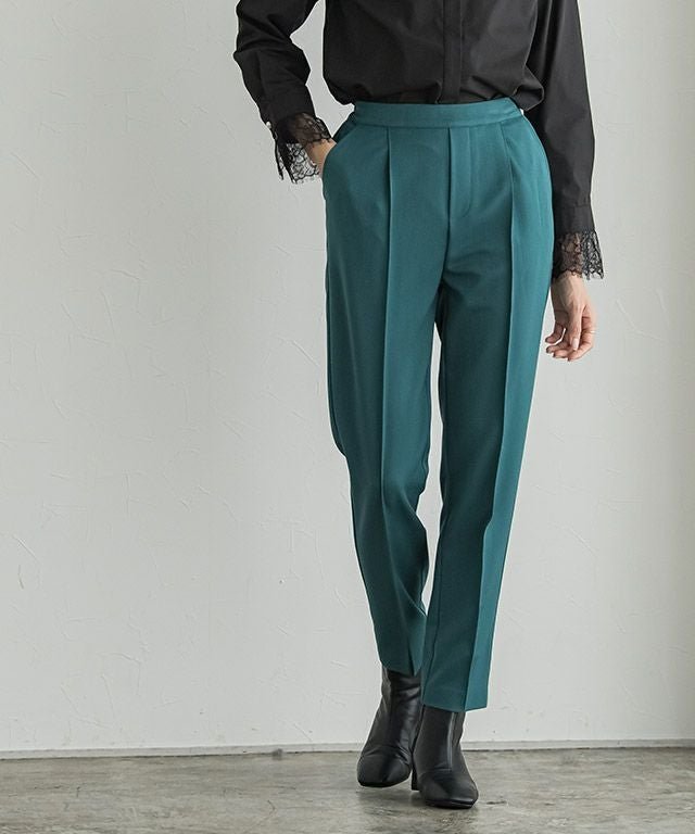 【ピエロ/Pierrot】のバックゴールドボタンデザインパンツ インテリア・キッズ・メンズ・レディースファッション・服の通販 founy(ファニー) 　ファッション　Fashion　レディースファッション　Fashion for Women　パンツ　Pants & Trousers　バッグ　Bags　プチプライス・低価格　Affordable / Budget Price　165cm / ブルーグリーン / M|ID: prp329100003783237 ipo3291000000036040689