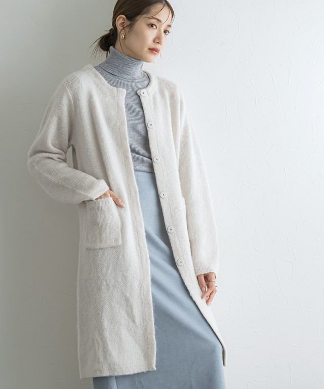 【ピエロ/Pierrot】の起毛ニットコーディガン インテリア・キッズ・メンズ・レディースファッション・服の通販 founy(ファニー)  ファッション Fashion レディースファッション Fashion for Women トップス・カットソー Cut & Sew Tops ニット Knit Tops & Sweaters 送料無料 Free Shipping シンプル Simple, Minimal プチプライス・低価格 Affordable / Budget Price アイボリー|ID: prp329100003783240 ipo3291000000024897380