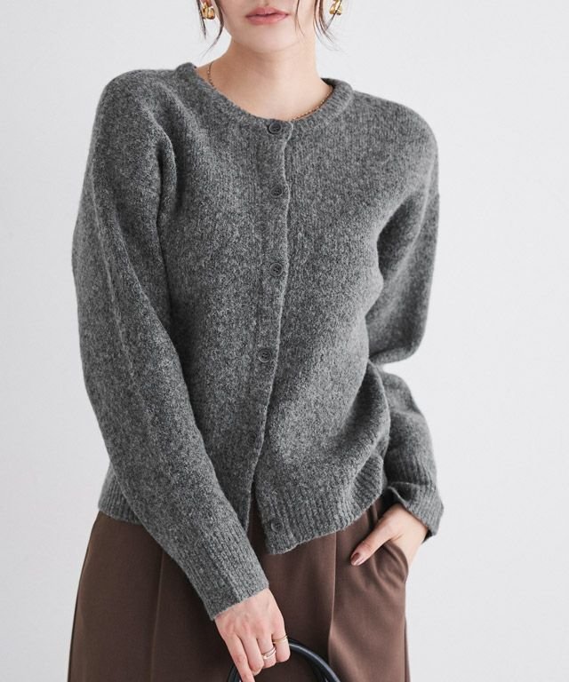 【ピエロ/Pierrot】のウォッシャブル2wayニットカーディガン インテリア・キッズ・メンズ・レディースファッション・服の通販 founy(ファニー) 　ファッション　Fashion　レディースファッション　Fashion for Women　トップス・カットソー　Cut & Sew Tops　ニット　Knit Tops & Sweaters　カーディガン・羽織り　Layered Style Cardigans　おすすめ　Recommended / Our Picks　インナー　Innerwear　ウォッシャブル　Machine Washable　カットソー　Cut and Sewn Top　カーディガン　Cardigan, Knitwear　シンプル　Simple, Minimal　プチプライス・低価格　Affordable / Budget Price　166cm / 杢チャコール / M|ID: prp329100003783247 ipo3291000000036040634