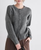 【ピエロ/Pierrot】のウォッシャブル2wayニットカーディガン 166cm / 杢チャコール / M|ID: prp329100003783247 ipo3291000000036318300