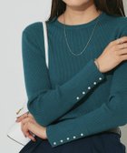 【ピエロ/Pierrot】の選べるデザイン袖ボタンリブニット 人気、トレンドファッション・服の通販 founy(ファニー) ファッション Fashion レディースファッション Fashion for Women トップス・カットソー Cut & Sew Tops ニット Knit Tops & Sweaters 送料無料 Free Shipping シンプル Simple, Minimal パール Pearl, Pearl Accent プチプライス・低価格 Affordable / Budget Price エレガント 上品 Elegant thumbnail 166cm / A / ブルーグリーン / クルーネック / M|ID: prp329100003783253 ipo3291000000033578710
