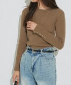 【ピエロ/Pierrot】の選べるデザイン袖ボタンリブニット 人気、トレンドファッション・服の通販 founy(ファニー) ファッション Fashion レディースファッション Fashion for Women トップス・カットソー Cut & Sew Tops ニット Knit Tops & Sweaters 送料無料 Free Shipping シンプル Simple, Minimal パール Pearl, Pearl Accent プチプライス・低価格 Affordable / Budget Price エレガント 上品 Elegant thumbnail 166cm / B / キャメル / クルーネック / M|ID: prp329100003783253 ipo3291000000033578717